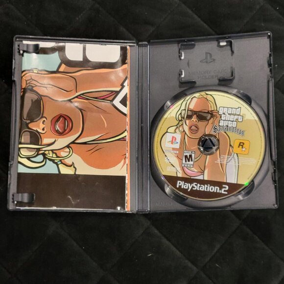Grand Theft Auto San Andreas (PlayStation 2 PS2, 2004) Complete W/Map & Manual - Picture 3 of 7